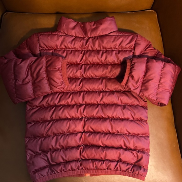REI Kids Puffer Jacket - Maroon and Bright Orange - Picture 2 of 3